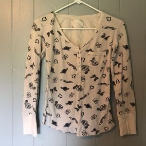 Victoria secrets night time long sleeve shirt
